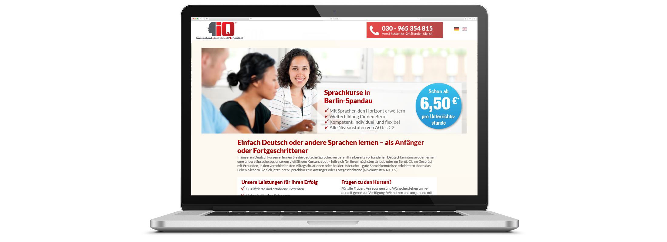 IQ Wissen Landingpage