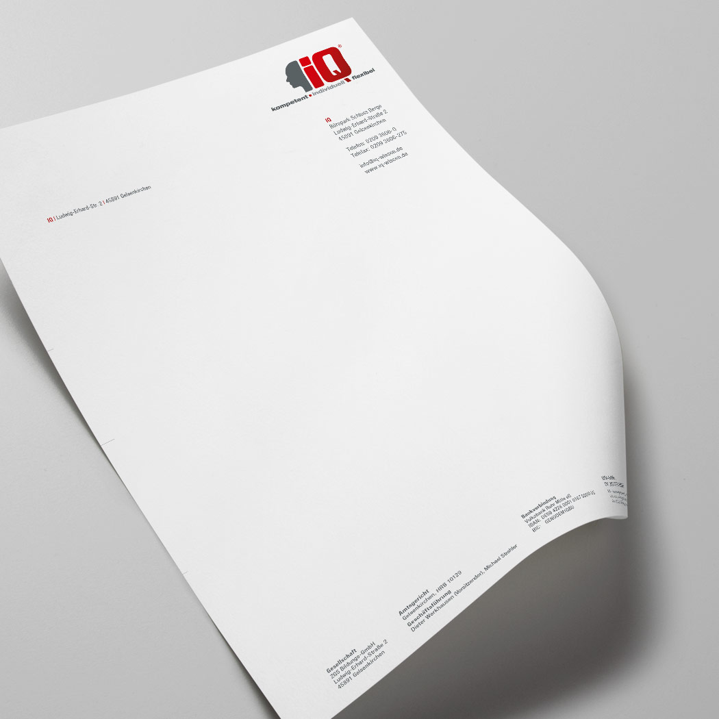 IQ Wissen Geschäftsausstattung