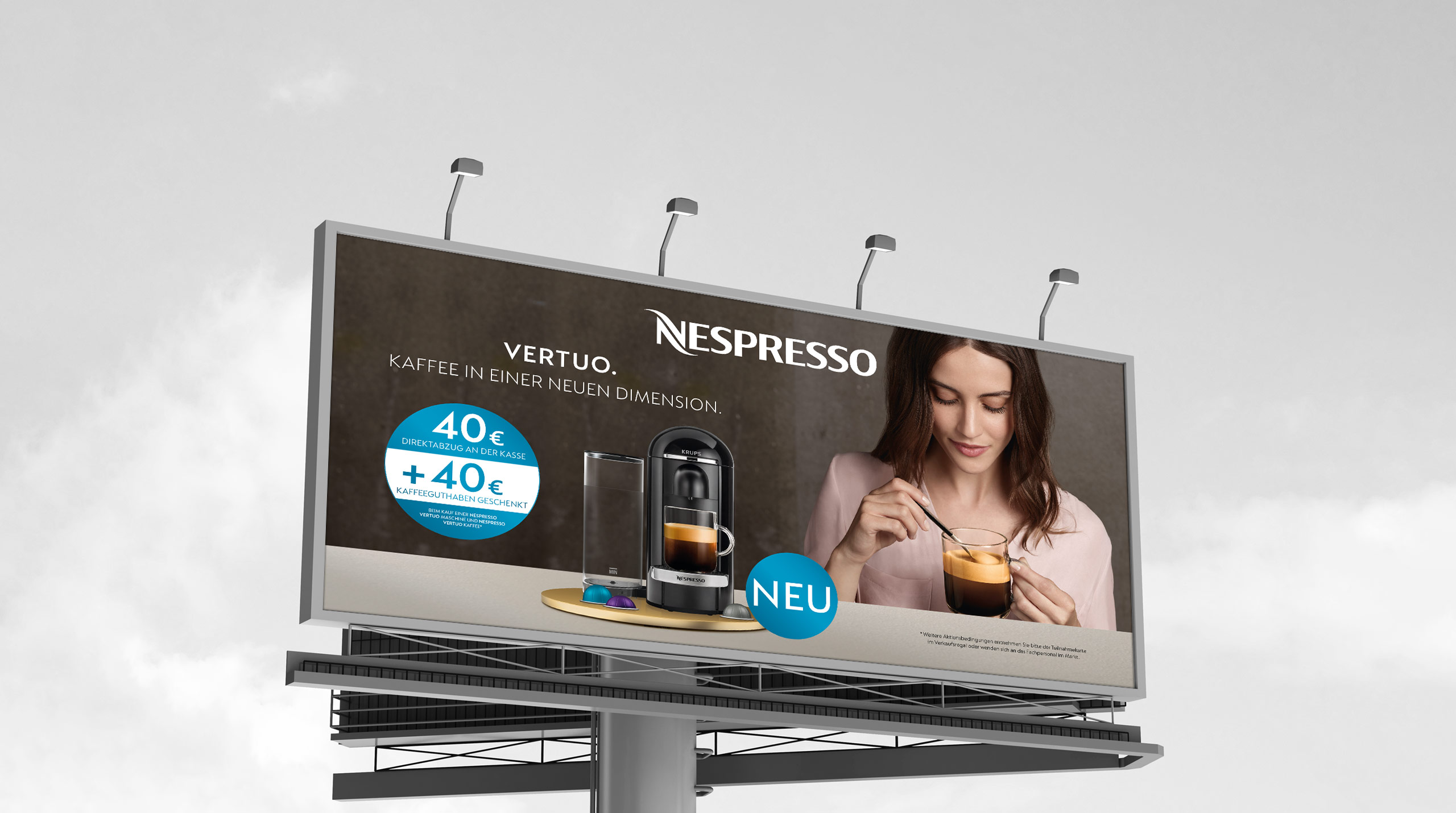 Nespresso Einführungskampagne Vertuo, 2018